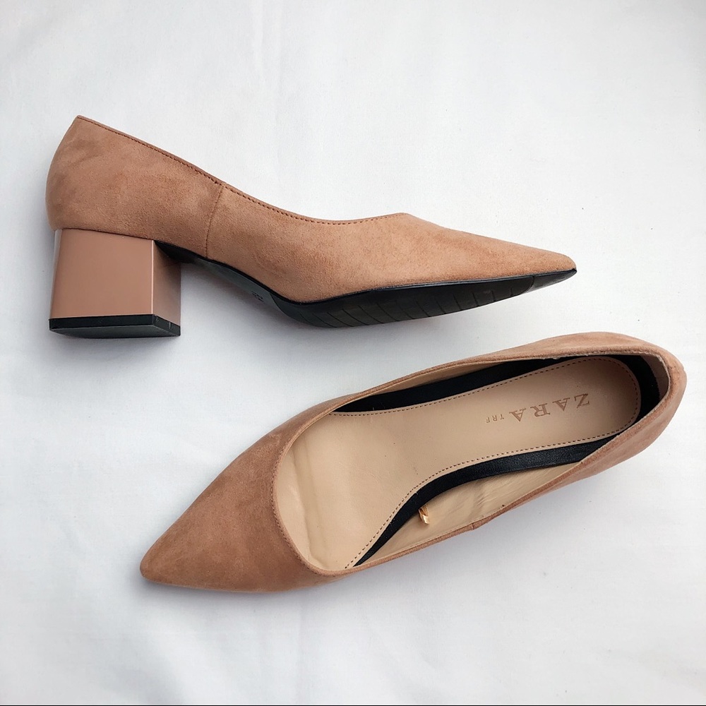 Zara | Pointed Toe Block Heels